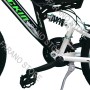 BICICLETTA 24" ROCKIN BIAMMORTIZZATA CON SOSPENSIONE REGOLABILE E CAMBIO SHIMANO 21 VEL BTB24