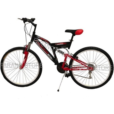 BICICLETTA 26" ROCKIN BIAMMORTIZZATA CON SOSPENSIONE REGOLABILE E CAMBIO SHIMANO 21 VEL BTB26