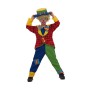 COSTUME DA CLOWN BIRILLO TAGLIA L 7-8 ANNI CON PORTABITI EASY FANCY 61050