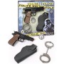 SET AGENTE DI POLIZIA DIE-CAST CON PISTOLA, MANETTE E ACCESSORI ITN 4256