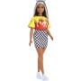 BAMBOLA 30 CM BARBIE FASHIONISTAS 179 CON BORSETTA MATTEL HBV13