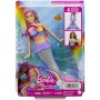 BAMBOLA 30 CM SIRENA LUCI SCINTILLANTI BARBIE DREAMTOPIA MATTEL HDJ36