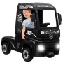 CAMION ELETTRICO PER BAMBINI MERCEDES ACTROS BIANCO 12V R/C, DASHBOARD, RUOTE EVA, LUCI E SUONI