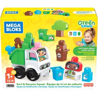 SET SQUADRA RACCOLTA DIFFERENZIATA ECO AMICI BIO COSTRUZIONI MEGA BLOKS FISHER PRICE HDL06