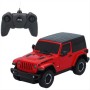 VEICOLO RADIOCOMANDATO JEEP WRANGLER RUBICON ROSSO RASTAR 549945