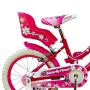 BICICLETTA PER BAMBINI 14" BUTTERFLY CON CESTINO, PORTABAMBOLE E MOVIMENTO SFERA BU14/2