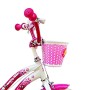 BICICLETTA PER BAMBINI 14" BUTTERFLY CON CESTINO, PORTABAMBOLE E MOVIMENTO SFERA BU14/2