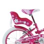 BICICLETTA PER BAMBINI 16" BUTTERFLY CON CESTINO, PORTABAMBOLE E MOVIMENTO SFERA BU16/2