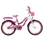 BICICLETTA 20" BUTTERFLY FLOWER CON CESTINO E PORTAPACCHI IMBOTTITO BU20