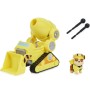 PERSONAGGIO RUBBLE CON VEICOLO DELUXE PAW PATROL THE MOVIE SPIN MASTER 30065