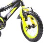 BICICLETTA PER BAMBINI 12" BMX FLASH LINE GIALLA CON PARAFANGHI, COPRICATENA E MOVIMENTI SFERA FLA12