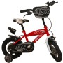 BICICLETTA PER BAMBINI 12" BMX ROSSA CON PARAFANGHI, BORRACCIA E MOVIMENTI SFERA BM12