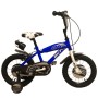 BICICLETTA PER BAMBINI 14" BMX BLU CON PARAFANGHI, BORRACCIA E MOVIMENTI SFERA BM14