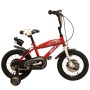 BICICLETTA PER BAMBINI 14" BMX ROSSA CON PARAFANGHI, BORRACCIA E MOVIMENTI SFERA BM14