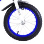 BICICLETTA PER BAMBINI 16" BMX BLU CON PARAFANGHI, BORRACCIA E MOVIMENTI SFERA BM16