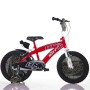 BICICLETTA PER BAMBINI 16" BMX ROSSA CON PARAFANGHI, BORRACCIA E MOVIMENTI SFERA BM16