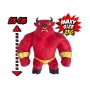 PERSONAGGIO GIGANTE MAXI BULLO ROSSO ALLUNGABILE ELASTIKORPS FIGHTER CICABOOM