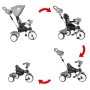 TRICICLO COMFORT AZZURRO EVOLUTIVO 3 IN 1 CON RUOTE EVA QPLAY 300.02