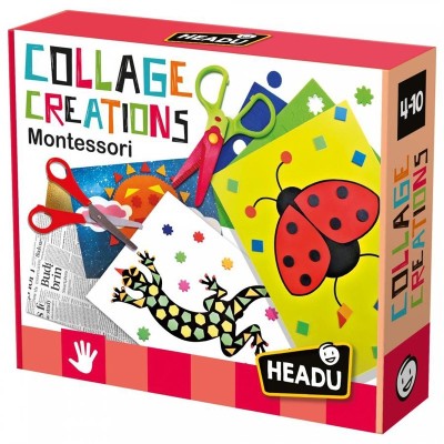 COLLAGE CREATIONS MONTESSORI GIOCO EDUCATIVO HEADU MU24056