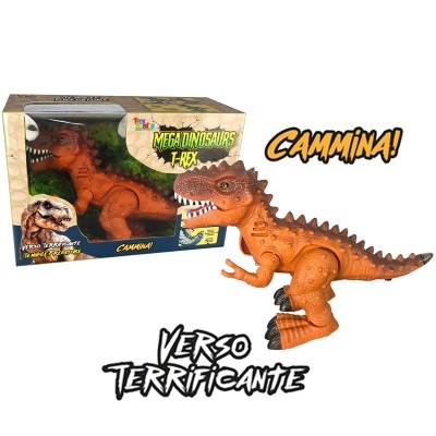 DINOSAURO ELETRONICO T-REX CON LUCI, SUONI E MOVIMENTO TOYS GARDEN 27404