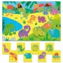 PUZZLE 8+1 DINOSAURS EDUCATIVO HEADU IT22243