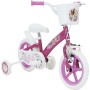 BICICLETTA PER BAMBINI 12" PRINCIPESSE DISNEY CON 1 FRENO E CESTINO HUFFY 120125105