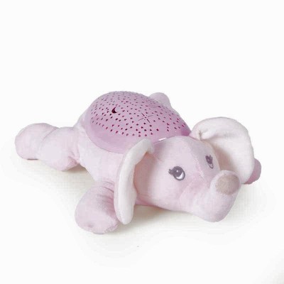 CARILLON PROIETORE BABY NINNO INTERATTIVO ELEFANTE ROSA CON SUONI BABY DECAR 25438