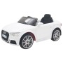 AUTO ELETTRICA PER BAMBINI NUOVA AUDI A3 BIANCA 12V R/C CON PORTIERE APRIBILI, ING MP3 E LED B81103