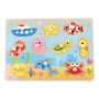 PUZZLE CON FORME AD INCASTRO ANIMALI MARINI IN LEGNO TY856