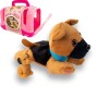 CUCCIOLO PASTORE TEDESCO MAMMY SURPRISE DOG CON TRASPORTINO E CUCCIOLINI SBB 644520