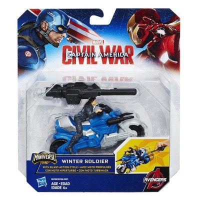 PERSONAGGIO MINIVERSE WINTER SOLDIER MARVEL AVENGERS CAPTAIN AMERICA CIVIL WARHASBRO B6769