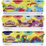 CONFEZIONE 4 VASETTI PLAYDOH PASTA DA MODELLARE ASSORTITA HASBRO B5517