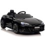 AUTO ELETTRICA PER BAMBINI AUDI ETRON NERO 12V CON PORTIERE APRIBILI, MP3, LUCI E SUONI