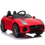 AUTO ELETTRICA PER BAMBINI JAGUAR F-TYPE ROSSA R/C 12V ING. MP3, LED PORTIERE APRIBILI LT894