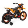 MOTO ELETTRICA PER BAMBINI MOTO CROSS ARANCIONE 6V CON LUCI E SUONI BABY CAR