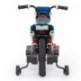 MOTO ELETTRICA PER BAMBINI MOTO CROSS BLU 6V CON LUCI E SUONI BABY CAR