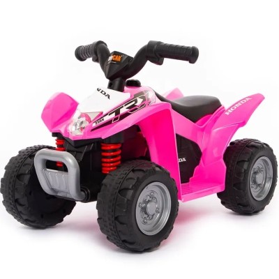 QUAD ELETTRICO PER BAMBINI MINI QUAD HONDA ROSA CON LUCI E SUONI