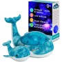 LAMPADA PROIETTORE TRANQUIL FAMILY WHALE BALENA E CUCCIOLO CON LUCI E SUONI ACQUA CLOUD B 7901-WB