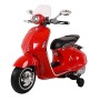 MOTO ELETTRICA PER BAMBINI VESPA PIAGGIO 946 ROSSA 12V ING. MP3, LED, SEDILE IN PELLE 00119025/AS236