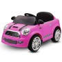 AUTO ELETTRICA PER BAMBINI MINI CAR ROSA CON TELECOMANDO, 2 MOTORI ING. MP3, E LED/2