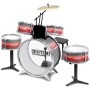 BATTERIA ROCK DRUMMER 6 PEZZI CON SGABELLO MUSIC ACADEMY GENIUS BONTEMPI 514830