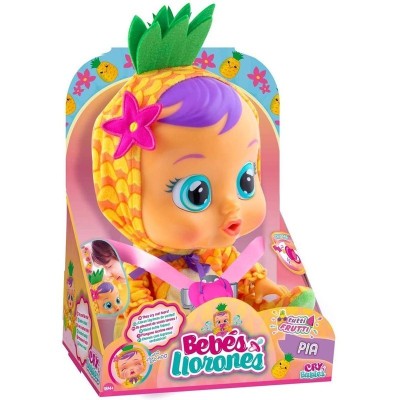 BAMBOLA INTERATTIVA PIAGNUCOLOSA TUTTI FRUTTI PIA CRY BABIES IMC TOYS 93829