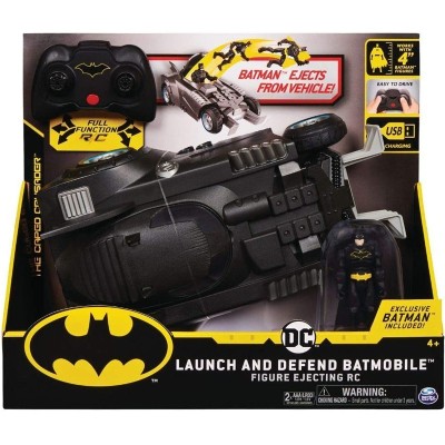 BATMOBILE RADIOCOMANDATA LANCIA E DIFENDI BATMAN THE CAPED CRUSADER SPIN MASTER 6055747