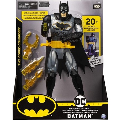 PERSONAGGIO 30 CM DELUXE DC BATMAN THE CAPED CRUSADER CON ARMI INTERCAMBIABILI SPIN MASTER 6055944