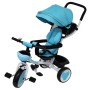 TRICICLO CON MANICO TRICYGO 2 IN 1 BLU REVERSIBILE, TRASFORMABILE IN PASSEGGINO, IN METALLO/236