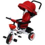 TRICICLO CON MANICO TRICYGO 2 IN 1 ROSSO REVERSIBILE, TRASFORMABILE IN PASSEGGINO, IN METALLO/236