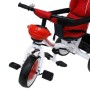 TRICICLO CON MANICO TRICYGO 2 IN 1 ROSSO REVERSIBILE, TRASFORMABILE IN PASSEGGINO, IN METALLO/236