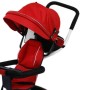 TRICICLO CON MANICO TRICYGO 2 IN 1 ROSSO REVERSIBILE, TRASFORMABILE IN PASSEGGINO, IN METALLO/236