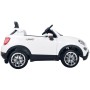 AUTO ELETTRICA PER BAMBINI FIAT 500X BIANCO GELATO R/C 12V, 2 MOTORI, ING.MP3, LED CLB