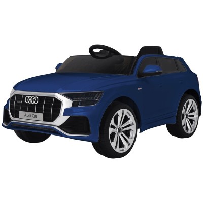 AUTO ELETTRICA PER BAMBINI AUDI Q8 BLU NAVARRA 12V CON R/C 2.4 GHZ, MP3, LUCI E SUONI CLB